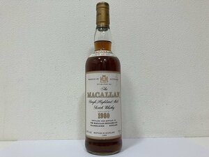 【H31189】お酒　古酒　MACALLAN　マッカラン 18年 シェリーウッド 1980-1999700ml 43% 未開栓