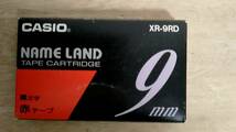 [m13208y z] NAME LAND テープカートリッジ 9mm XR-9RD 赤テープ黒文字　ネームランド_画像1