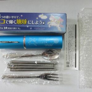 【未使用】キキララ 携帯用 箸 スプーン フォーク 収納ケース付き③