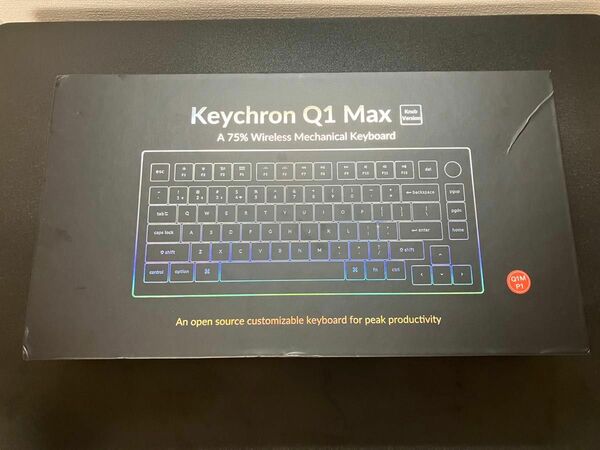 Keychron Q1 Max QMK/VIA ワイヤレス カスタム メカニカルキーボード（US ANSI 配列） 赤軸