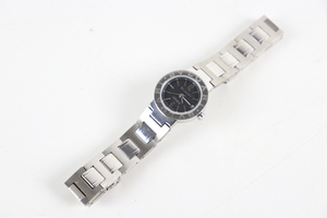 ★BVLGARI L9030 SS QUARTZ CHRONOMETER ブルガリ クォーツ アナログ 黒文字盤 ファッション 小物 メンズ 020JJIJH37