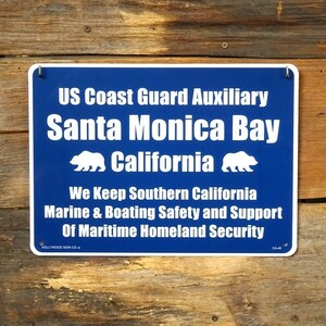 プラスチックメッセージサインボード 「サンタモニカベイ」 CA-40 アメリカンインテリア メッセージ看板 アメリカ雑貨 アメリカ