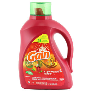 洗濯用洗剤 大容量 液体 ゲイン 液体 アップルマンゴタンゴ 64回分 2720ml 92oz GAIN P&G 洗濯洗剤 輸入洗