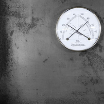 温湿度計 Fischer フィッシャー 142.01 コンフォートメーター 直径100mm 温度：0℃～+40℃ シンプルで美しい_画像6