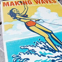 看板 メタルサイン 「Making Waves」 #98504 縦38cm×横30.5cm ブリキ看板 店舗装飾 壁面ディスプレー_画像5