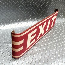 看板 メタルサイン「Exit」HFT-337 縦18×横57.5×奥行き4cm スチール製 ヴィンテージデザイン 屋内仕様 店舗装_画像3