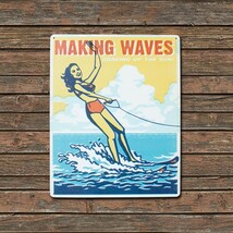 看板 メタルサイン 「Making Waves」 #98504 縦38cm×横30.5cm ブリキ看板 店舗装飾 壁面ディスプレー_画像2