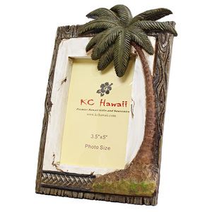  picture frame KC HAWAII tropical pa-m tree photo frame L stamp size resin made Hawaii miscellaneous goods 