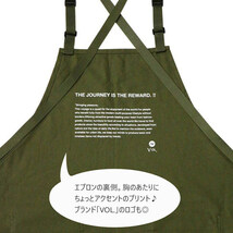 エプロン GARDEN APRON ガーデンエプロン（カーキ） 幅69x高さ82cm コットン製 胸当てエプロン ガーデニング 園_画像9