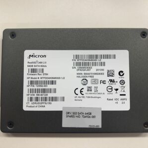 Micron SSD 64GB SATA 2.5インチ