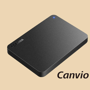 ★USB接続 外付けポータブルHDD 1TB★【 東芝 Canvio 】新品同様品★No.AJTの画像1