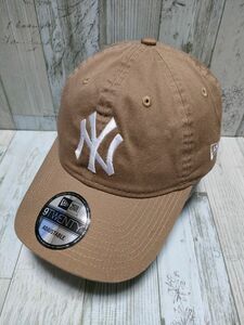 NEW ERA 9TWENTY ヤンキース ベージュ キャップ ニューエラ