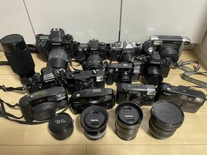 フィルムカメラ セット まとめ売りNikon MINOLTA Canon ニコン キャノン フィルムカメラ レンズ ミノルタ 等　17点 レンズ含む
