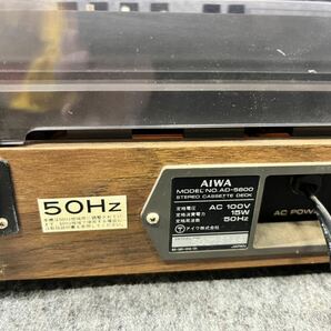 アイワ AIWA ステレオカセットデッキ AD-5600 オーディオ機器 VUメーター stereo cassette deck ジャンクの画像3