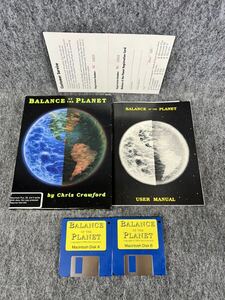 マッキントッシュ用ゲームソフト BALANCE OF THE PLANET バランスオブザプラネット Macintosh 3.5インチフロッピー FD 1990年当時物