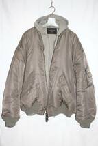 BALENCIAGA PARIS ALL IN BOMBER JACKET 試着程度 バレンシアガ オールインボマージャケット フライト MA-1 23AW ダークベージュ 正規品_画像3