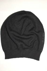 [ rare ]Rick Owensllik* Owens GETHSEMANE 21F/Wva- Gin wool knit cap black Beanie hat 