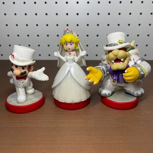 ウェディングトリプルセット マリオ ピーチ クッパ amiibo アミーボ スーパーマリオオデッセイ