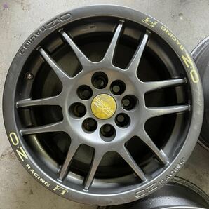 OZ RACING 15インチ 7J オフセット＋37 4穴 pcd100 114.3マルチ 4本セット 中古品 オーゼットアルミホイール の画像4