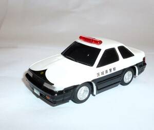 トヨタ ソアラ 2800GT 茨城県警察パトカー プルバックカー,ミニカー 中古 全長約８センチ 検索 MZ11,GZ10,1G,5M,6M