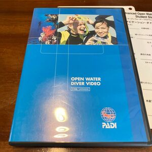 PADI オープンウォーター　DVD 中古　おまけスレート3枚　