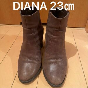 DIANA ダイアナ　本革　牛革　ショートブーツ　ブーティ　ヒール　23㎝