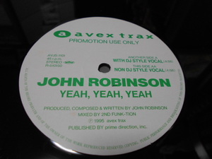プロモ１２”　JOHN　ROBINSON／YEAH,YEAH,YEAH