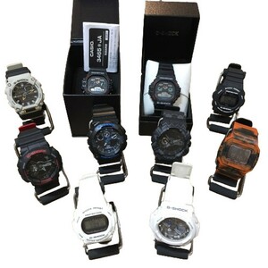 【1円スタート】G-SHOCK 【men1192D】 CASIO Gショック 腕時計 10本まとめ 稼働品 電池切れ いろいろ 業販 せどり 中古 GB