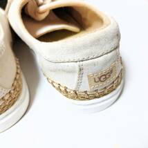 【ほぼ未使用品♪軽難あり】UGG アグ ＊W EYAN II CANVAS イーヤン キャンバス ローカット スニーカー♪白6（23cm）1015244 レディース K8_画像6