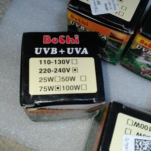 爬虫類ライト ソーラー グロー UVA+UVB 75W ヒートランプ 10個セット！UVライト ランプの画像4