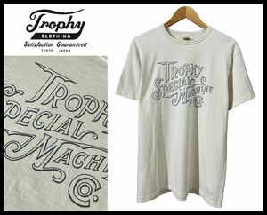 送料無 XL 使用感少ない美品 TROPHY CLOTHING トロフィークロージング SPECIAL MACHINE スペシャル マシン モーターサイクル 半袖 Tシャツ