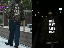 ◆ XL 希少 EVILACT イーブルアクト Reflective O.W.L. Coach Jacket Camo カモフラ 迷彩柄 リフレクター ロゴ ナイロン コーチ ジャケット_画像5