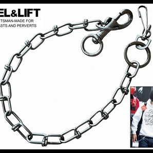 ■ 使用感の少ない極美品 名作 PEEL&LIFT ピールアンドリフト PL18-AC004 HEAVY DUTY STRONG CHAIN アンティーク風 ウォレット チェーン の画像1