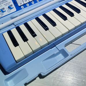 ピアニカ 鍵盤ハーモニカ YAMAHA ヤマハ P-32D 青 ブルー パステル ブルー 卓奏用 パイプ付き 小学生 新入生 新 入学 準備の画像4