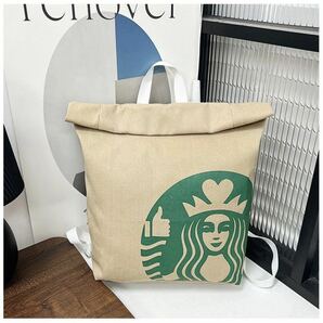 「新品」スタバ バックパック リュック 紙袋風 starbucks スターバックス 匿名配送 追跡可能の画像1