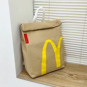  new goods unused McDonald's paper bag manner rucksack fashion great popularity anonymity delivery pursuit possibility talent 