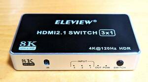 ELEVIEW HDMI セレクター 3 入力 1 出力 4K（中古）