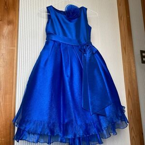 ドレス　子ども用ドレス　発表会　140センチ　ブルー　中古　ロイヤルブルー 結婚式 キャサリンコテージ