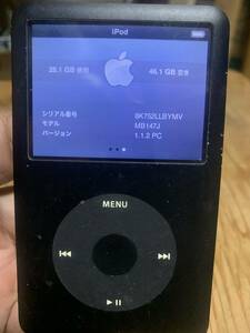 アップル　iPod classic MB147J 第6世代　80GB APPLE a1238 充電可　##$$