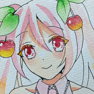 Art hand Auction Handgezeichnete Doujin-Illustrationen ◇ Hatsune Miku ◇ Sakura Miku ◇ Transparentes Aquarell ◇ B5, Comics, Anime-Waren, handgezeichnete Illustration