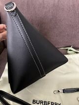 【2度使用】バーバリー BURBERRY 2way ショルダーバッグ ハンドバッグ 8040123 黒 ブラック レザー_画像3