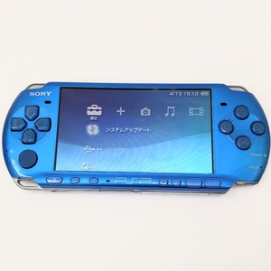 【17153】PSP-3000 SONY ソニー　プレイステーションポータブル 通電確認済 初期化済 本体 バッテリーパック3.6V/1200ｍAh付き