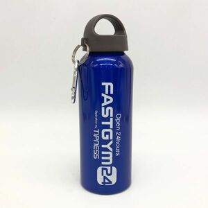 【21283】ファストジム24 オリジナルボトル 500ml カラビナ付き アルミ ボトル 水筒 軽量 ブルー 経年保管品 中古品 レターパックプラス