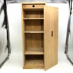 【24199】茶道具 短冊箱 木箱収納 茶器 茶道具入れ 収納箱 茶箱 和室 インテリア 木製 工芸品 骨董品 経年保管品 中古品 梱包100サイズ