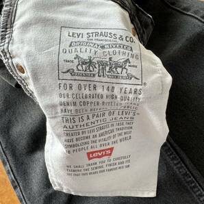 90'S LEVIS アメリカ製 505 デニム ブラック W33L32 USA製 VINTAGE ヴィンテージ リーバイス Levi’sの画像6