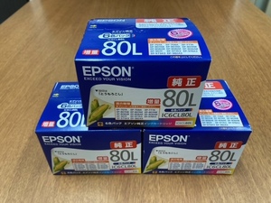 【送料無料】純正品・エプソン・インクカートリッジ６色パック・IC6CL80L×３セット