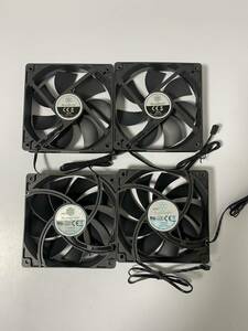 4 piece set unused SilverStonePC case fan cooling fan angle fan 120mm