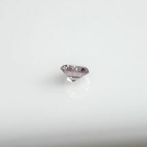 ０．０３５ct　ＦＡＮＣＹ　ＬＩＧＨＴ　ＰＵＲＰＬＩＳＨ　ＰＩＮＫ　Ｉ１　ラウンド　ピンクダイヤモンド　ルース_画像2