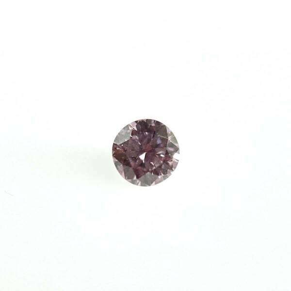 ０．０５６ct　ＦＡＮＣＹ　ＰＵＲＰＬＩＳＨ　ＰＩＮＫ　Ｉ１　ラウンド　ピンクダイヤモンドルース