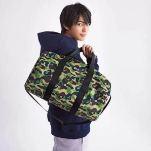 BAPE◆A BATHING APE／迷彩カモ◆ア ベイシング エイプ◆ビッグダッフルバッグ◆CAMO／カモ／付録ノベルティの画像8